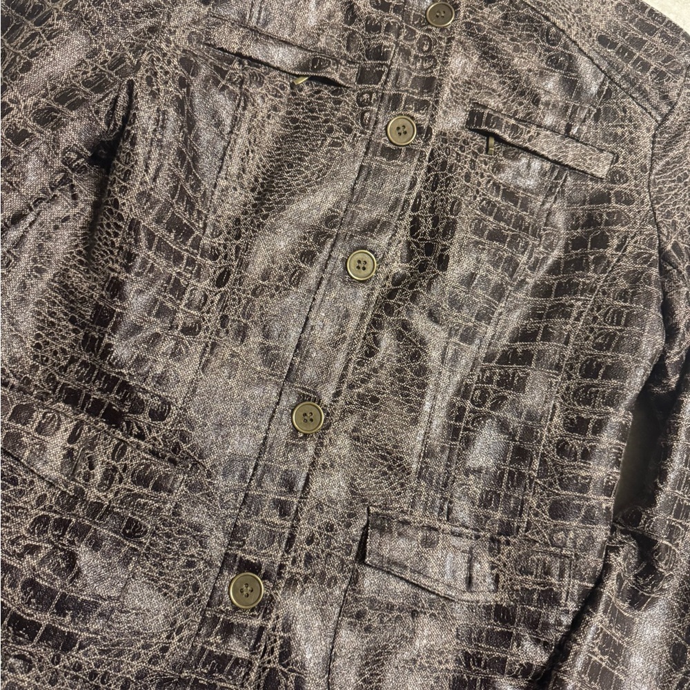Chic Crocodile Pattern Jacket Joni B - image 5